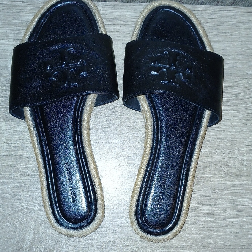 Tory Burch Black Slide Sandals
